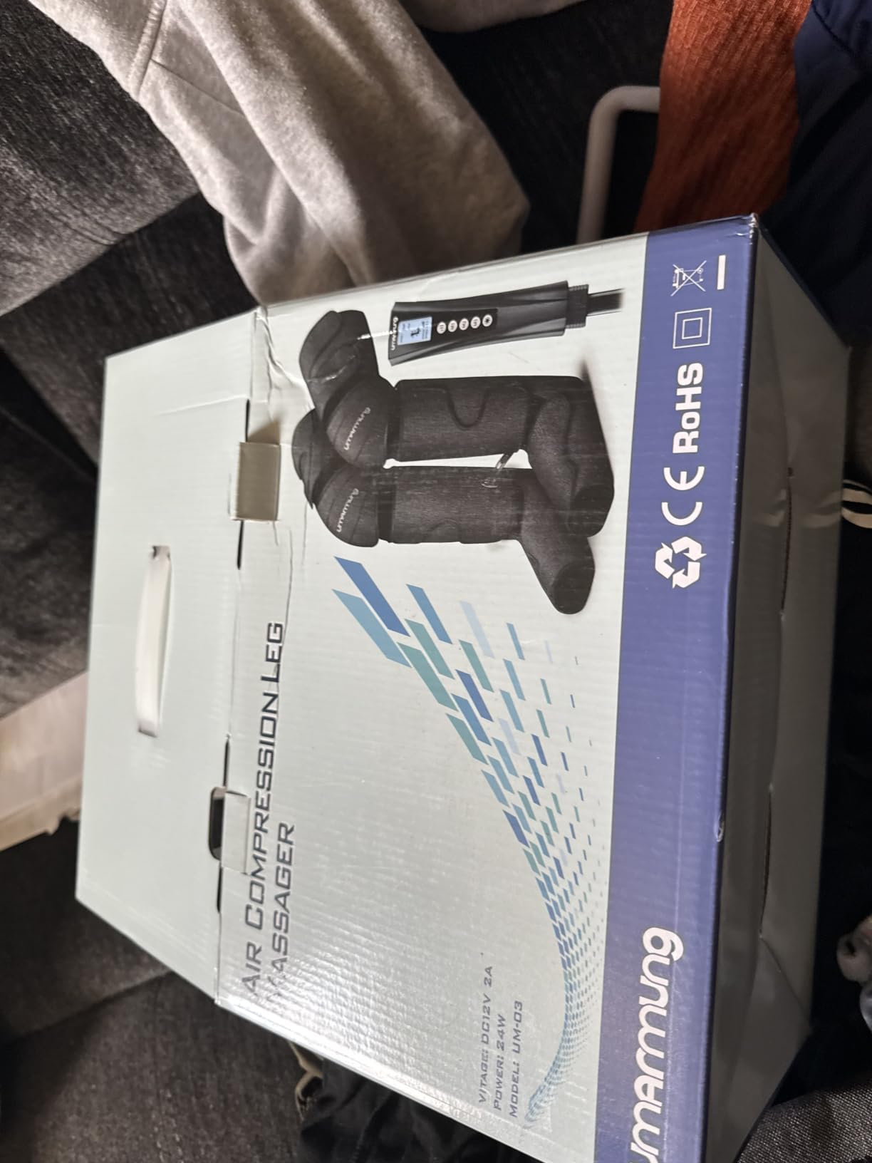 UMARMUNG Air Compression Leg Massager with Heat, Gifts for Men, Dad, Husband, Women, Mom, Wife, Her, Presents for Christmas, Mothers Day, Birthday, Valentine's Day, Works for Foot, Calf, Knee, Thighs customer photo 1