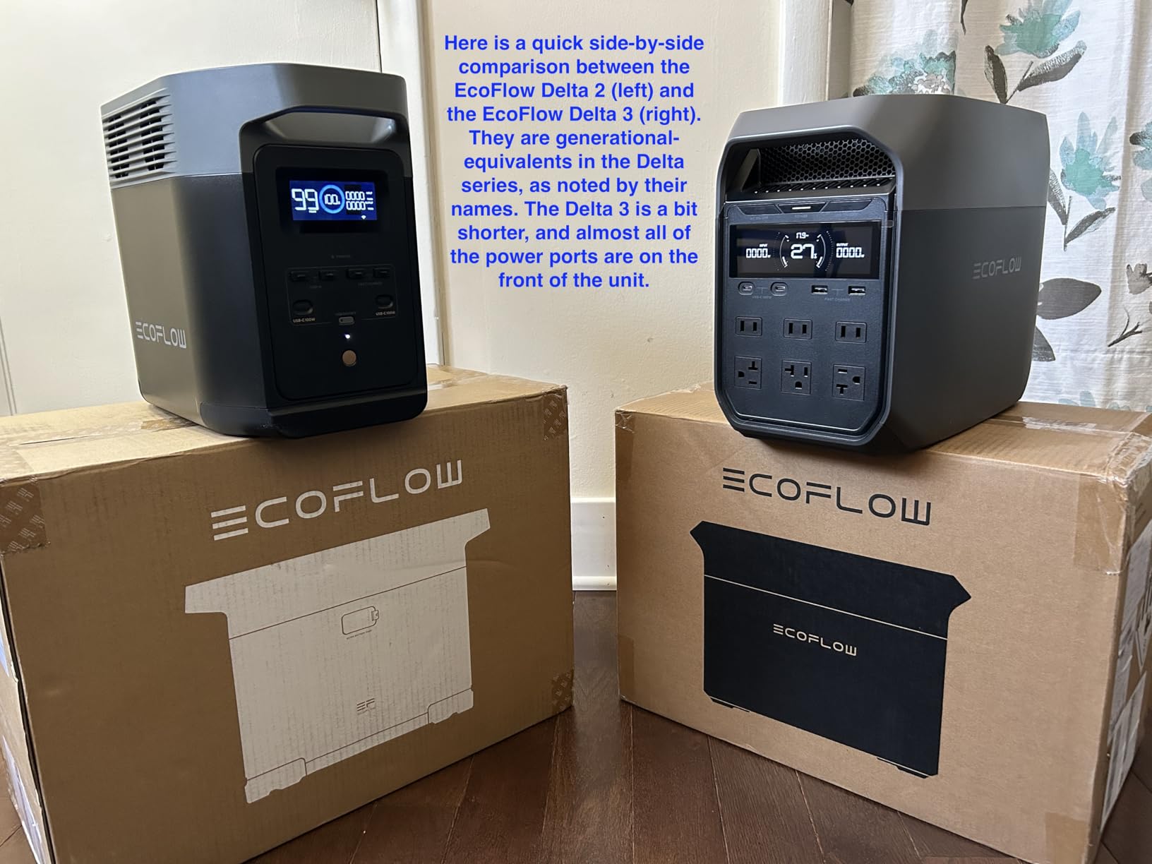 EF ECOFLOW Delta 3 Portable Power Station, 1024Wh 1800W customer photo 1