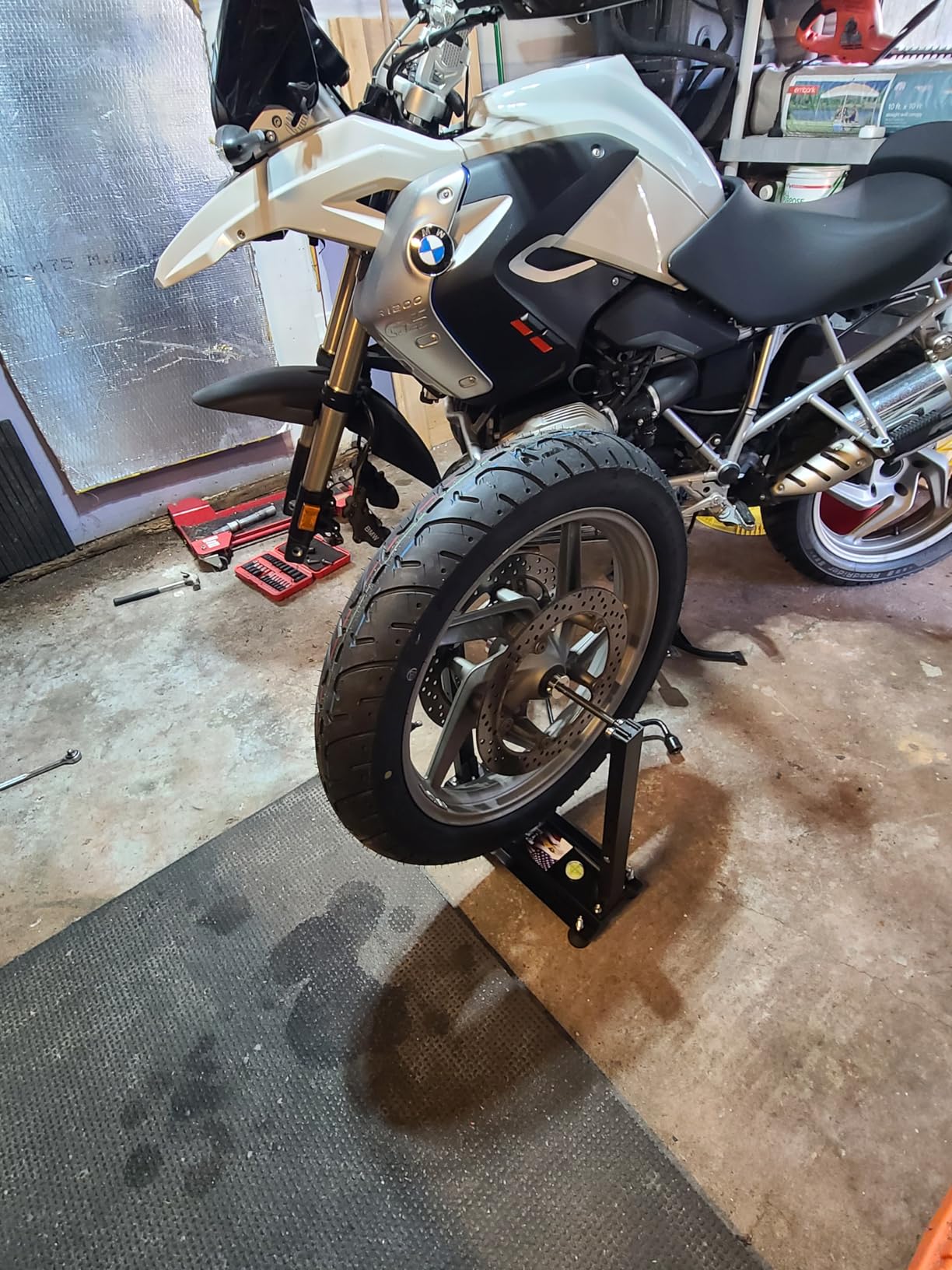 Motorcycle Wheel Balancer for Static and Dynamic Balancing | Tire Balancing Tool with Truing Pointer for Most Motorcycles，Off-Road Bikes and Sport Bikes customer photo 2