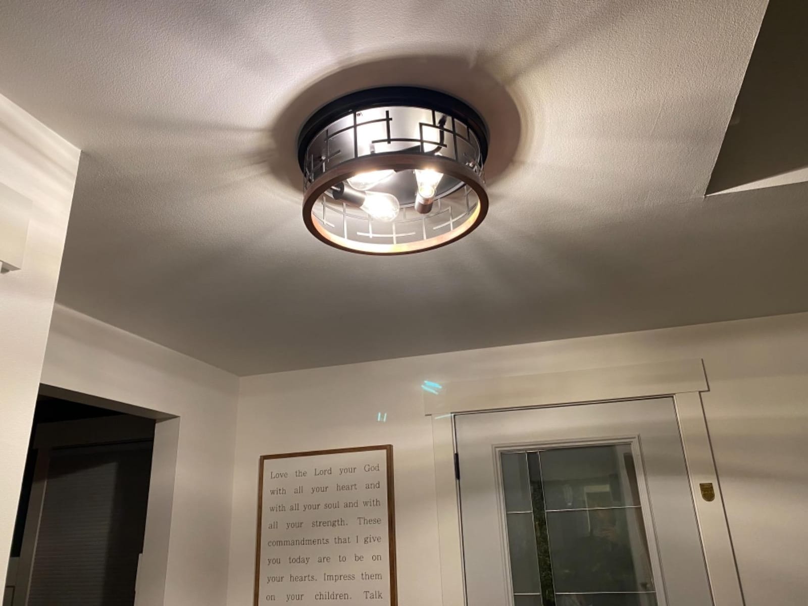 Pull Chain Ceiling Light for Entryway Corridor Closet Bathroom 1-Light E26 customer photo 1
