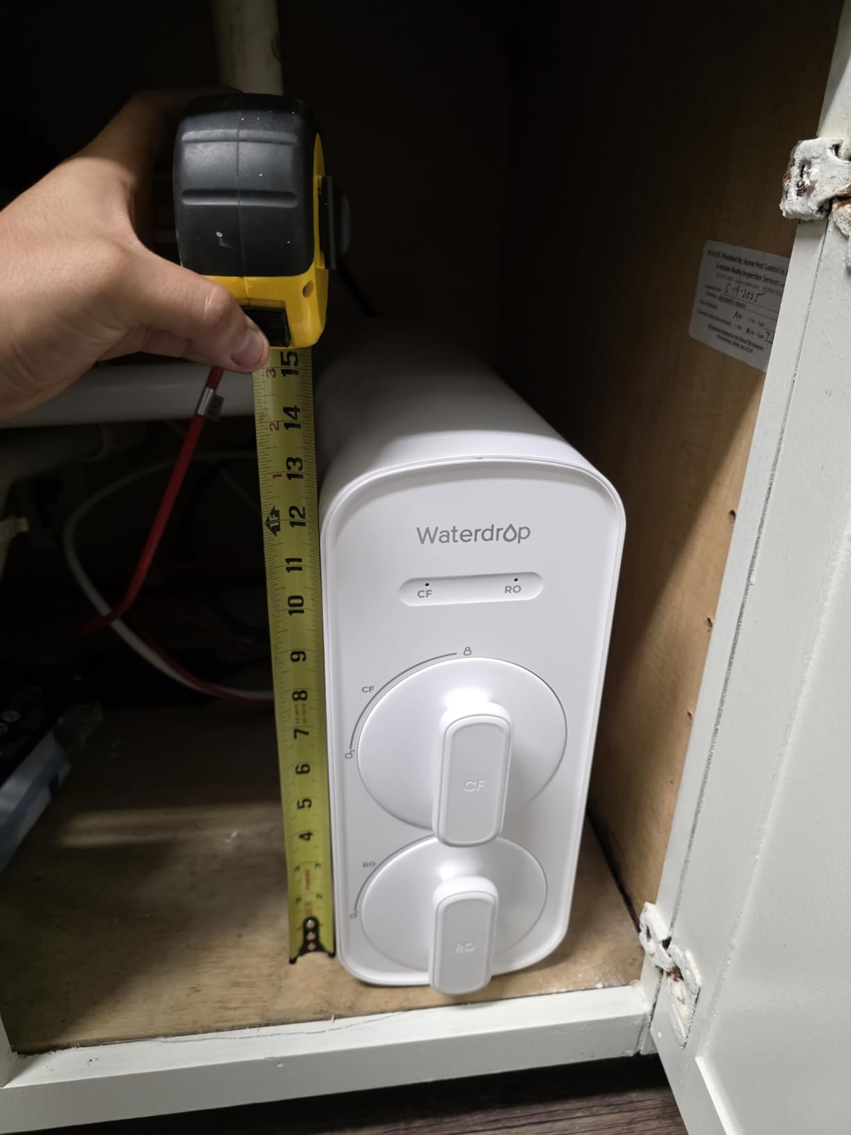 Waterdrop G5P500A Reverse Osmosis System, 8-Stage RO Filtration, Alkaline customer photo 2