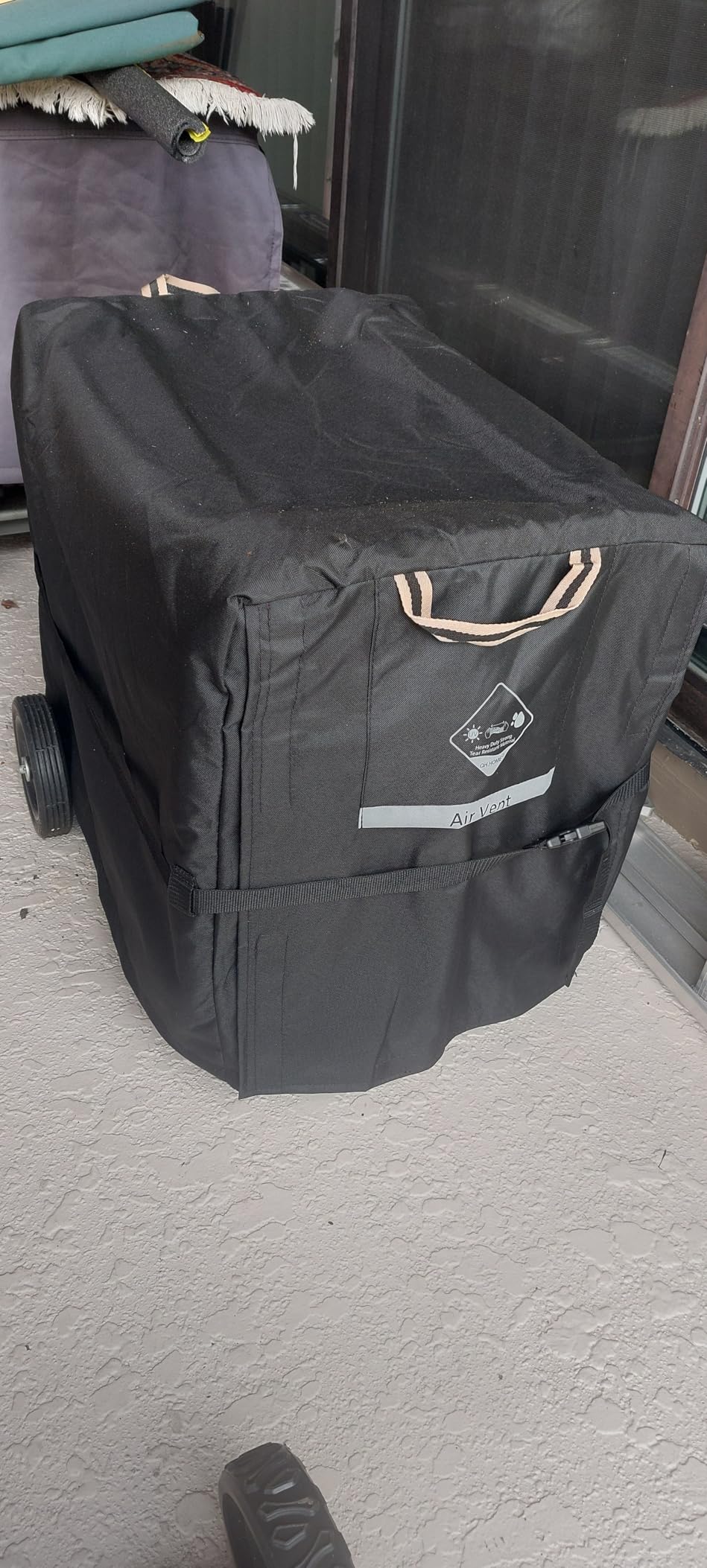 QH.HOME Waterproof Generator Cover,900D Heavy Duty Oxford Fabric-30x30x26in customer photo 1