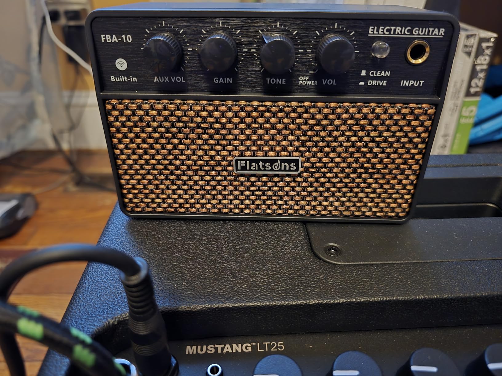 10W Mini Guitar Amp,Rechargeable Electric Guitar Amplifier | with Clean/Drive Channel,6H Working,3.5mm headphone jack for silent practice,Wireless Portable Amp for Practice & Traveling customer photo 1