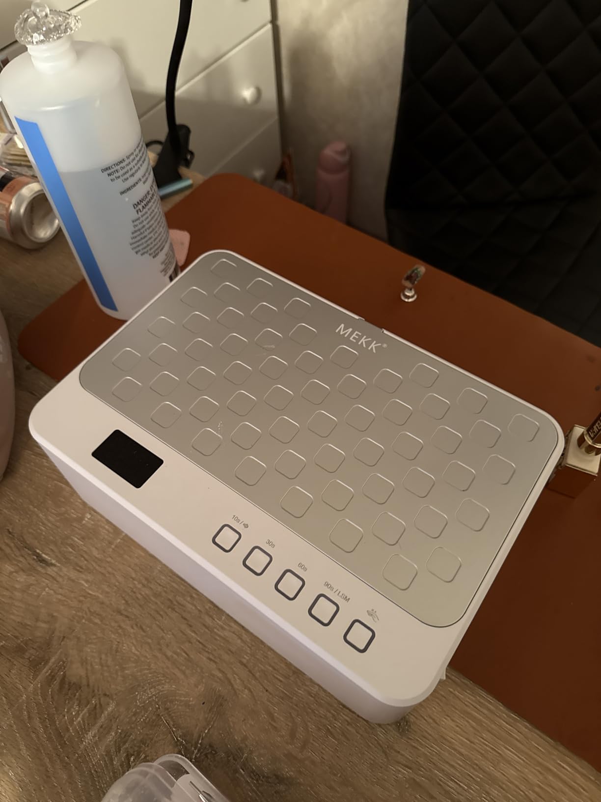 MEKK Luxury UV LED Nail Lamp with Red Light,Professional UV Nail Light customer photo 1