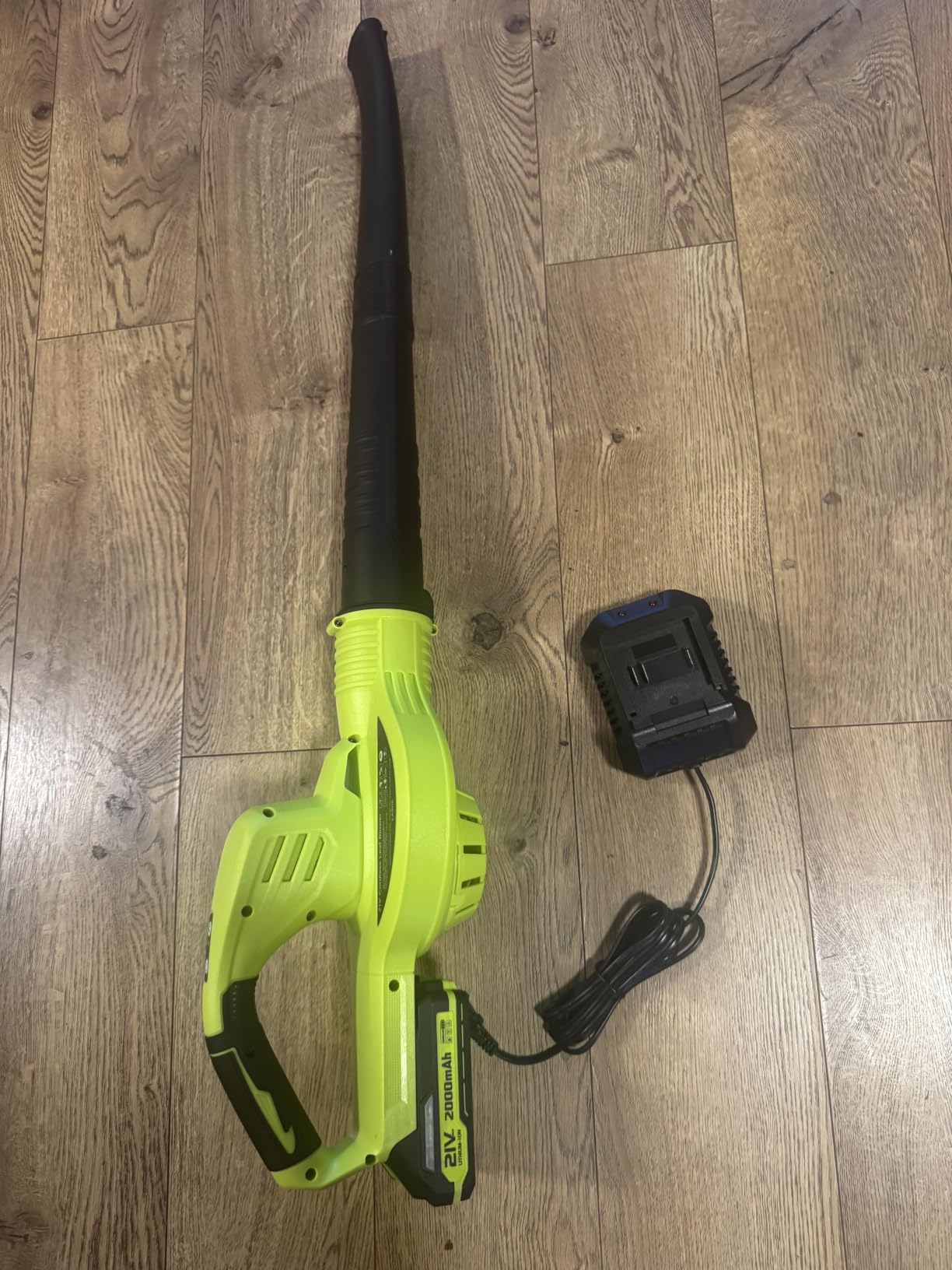 Leaf Blower Cordless 21V Electric with 2 Batteries and Charger Lightweight customer photo 1