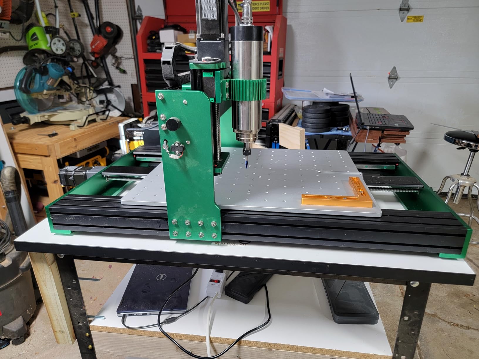CNC Router Machine 4030-Evo Ultra 2, All-Metal XYZ Axis Dual Steel Linear Guides & Ball Screws with 800W Trim Router for Metal Aluminum Brass Wood Acrylic PCB customer photo 2