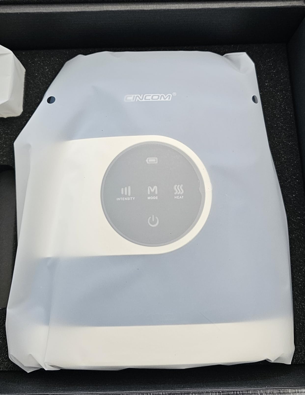 CINCOM Upgraded Hand Massager with Heat and Compression, Black & Gold customer photo 2