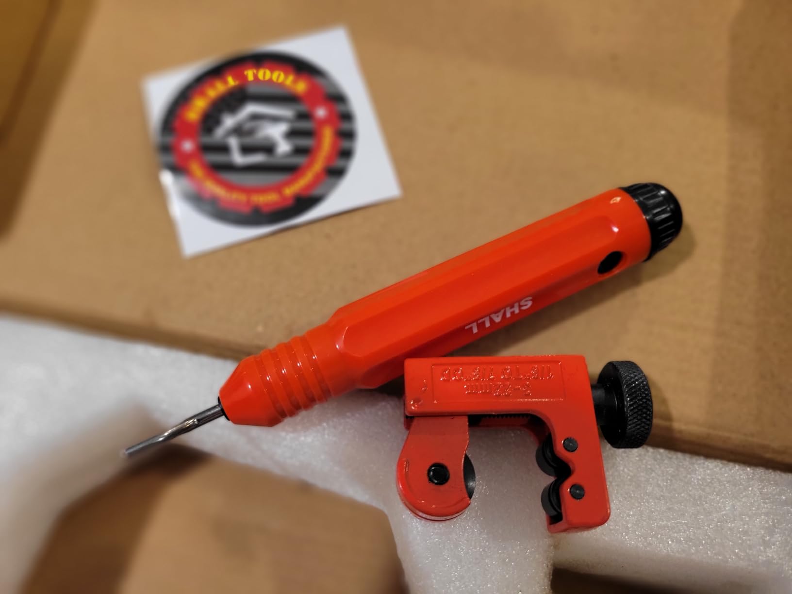SHALL 4-Piece Tubing Cutter Set, 1/4’’ to 2’’OD Heavy Duty Copper Pipe Cutter, 1/8’’ to 7/8’’ Mini Tube Cutter, Deburring Tool & Inner Outer Pipe Reamer for Copper, Aluminum, Stainless Steel, PVC Pipe customer photo 1