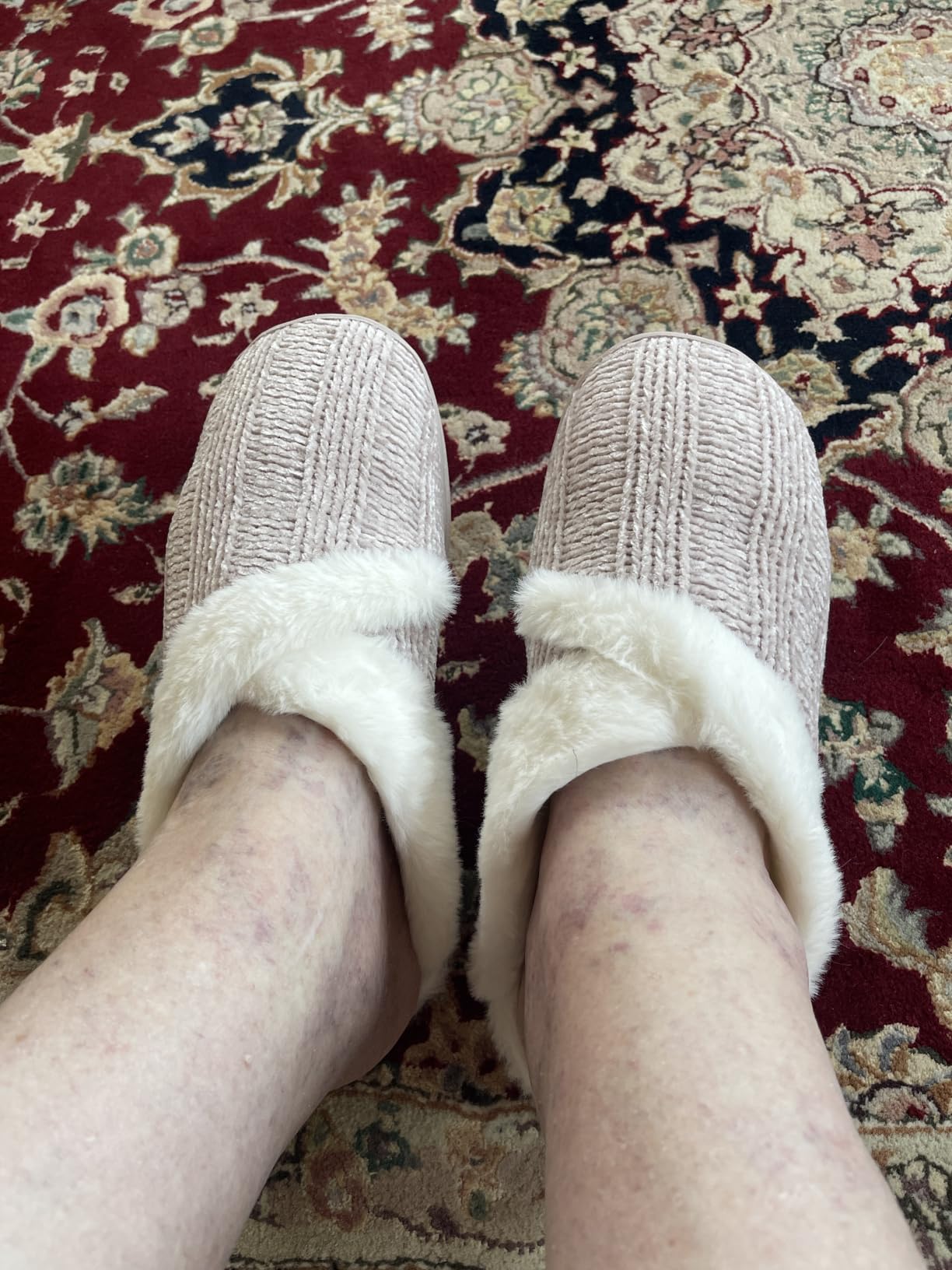 Slippers for Women Fuzzy House Slip on Indoor Outdoor Bedroom Home Shoes customer photo 2