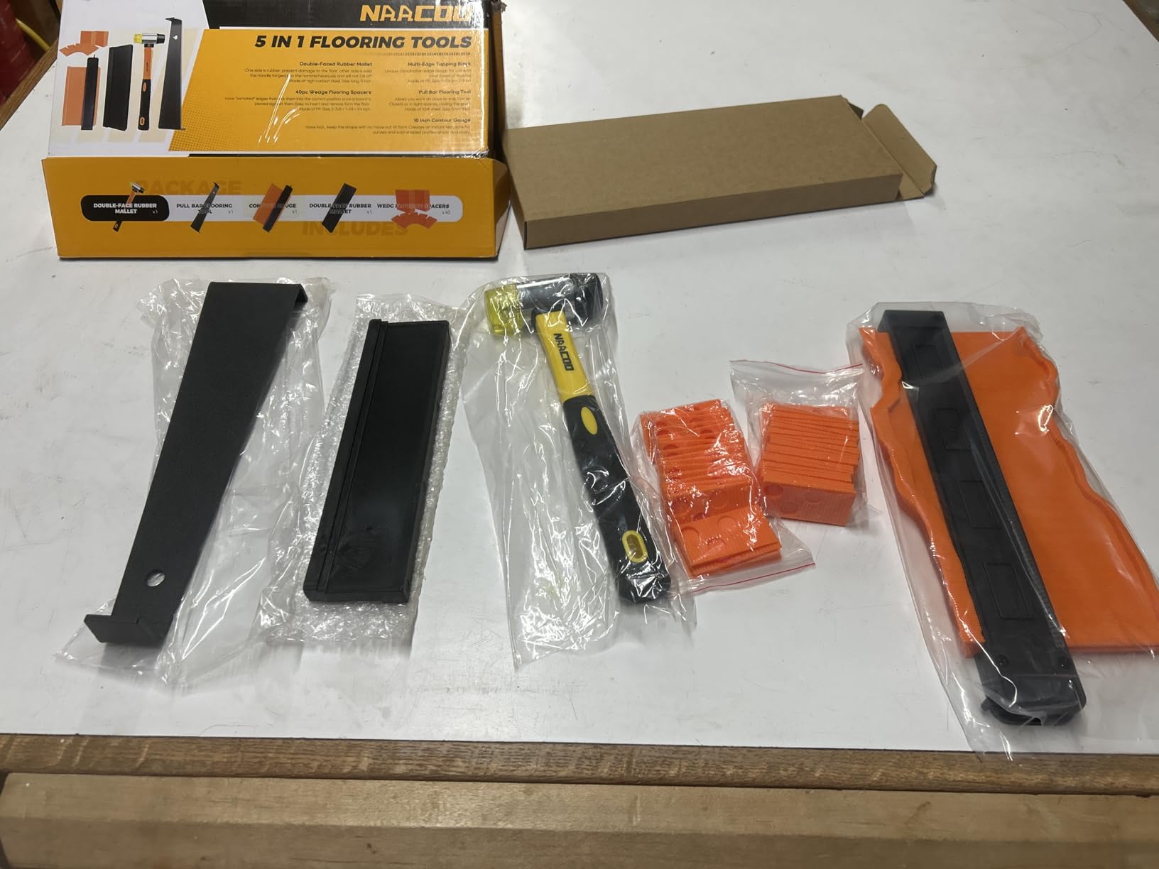 NAACOO Laminate Flooring Tools, Universal 5 in 1 Floor Installation Kit customer photo 1