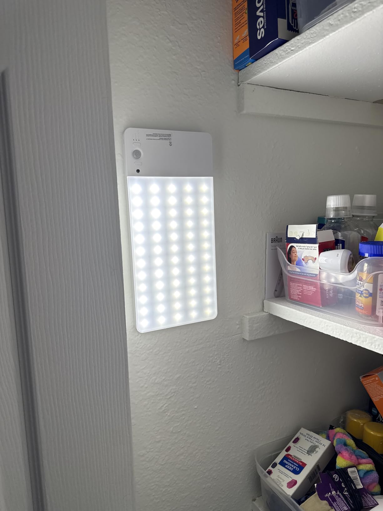 Rechargeable Motion Sensor Ceiling Light Upgraded, Battery Closet Light customer photo 1