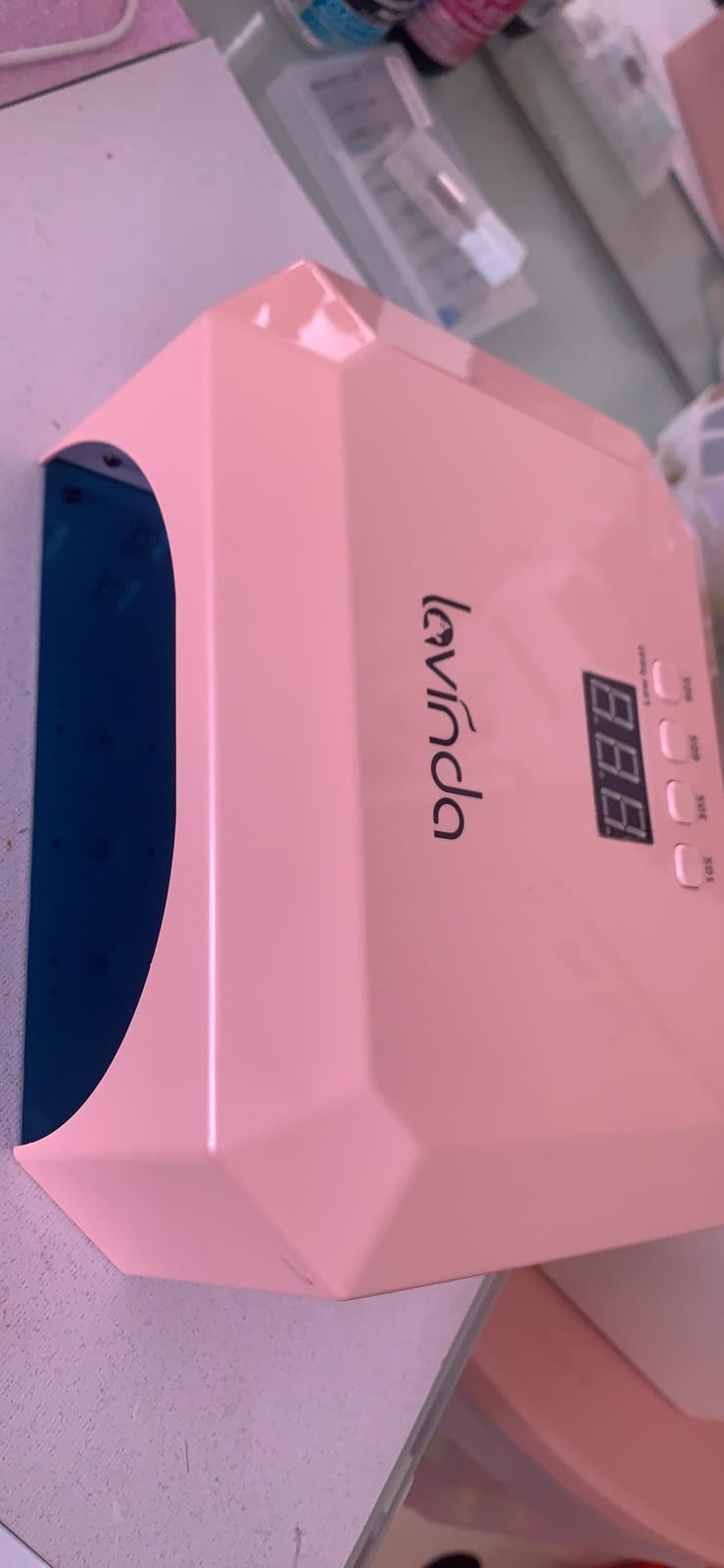 Lavinda Cordless LED Nail Lamp, 48W Portable UV Light for Gel Nails, White customer photo 2