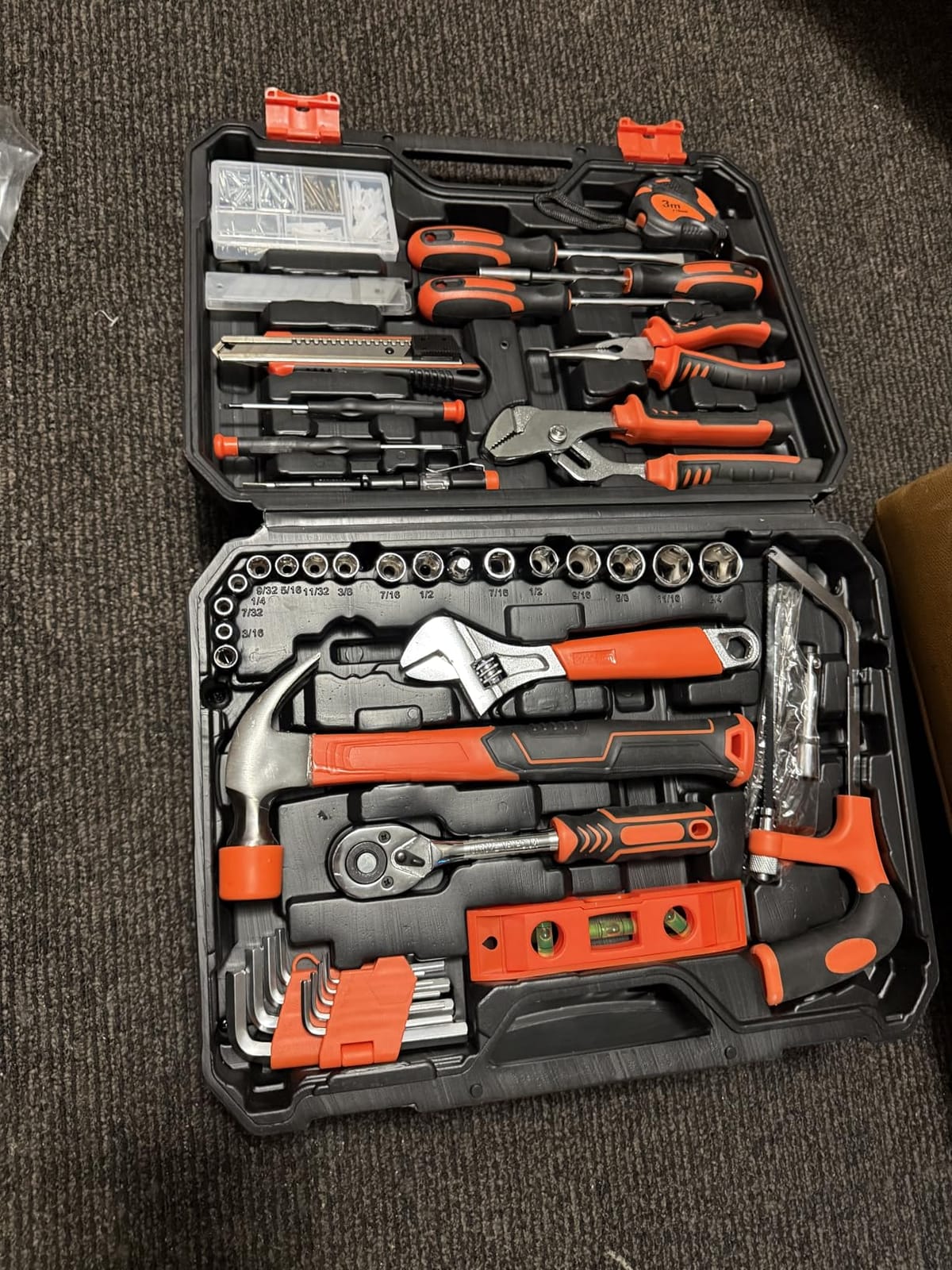 255-Piece Home Tool Kit with 12V Cordless Drill and Drawer Case customer photo 2