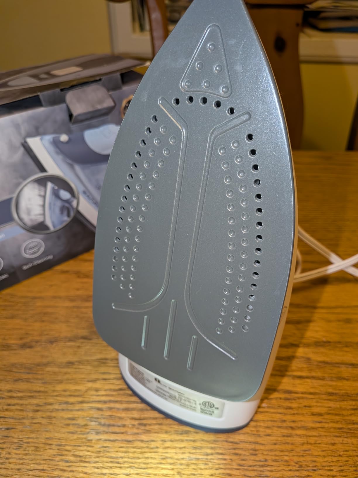 BEAUTURAL Compact Steam Iron for Clothes with Non-Stick Soleplate, Blue | Burst of Steam, Spray Mist, Self-Cleaning, Anti-Calcium, Anti-Drip, Easy Temperature Control, Light Weight, 1200 Watts customer photo 1