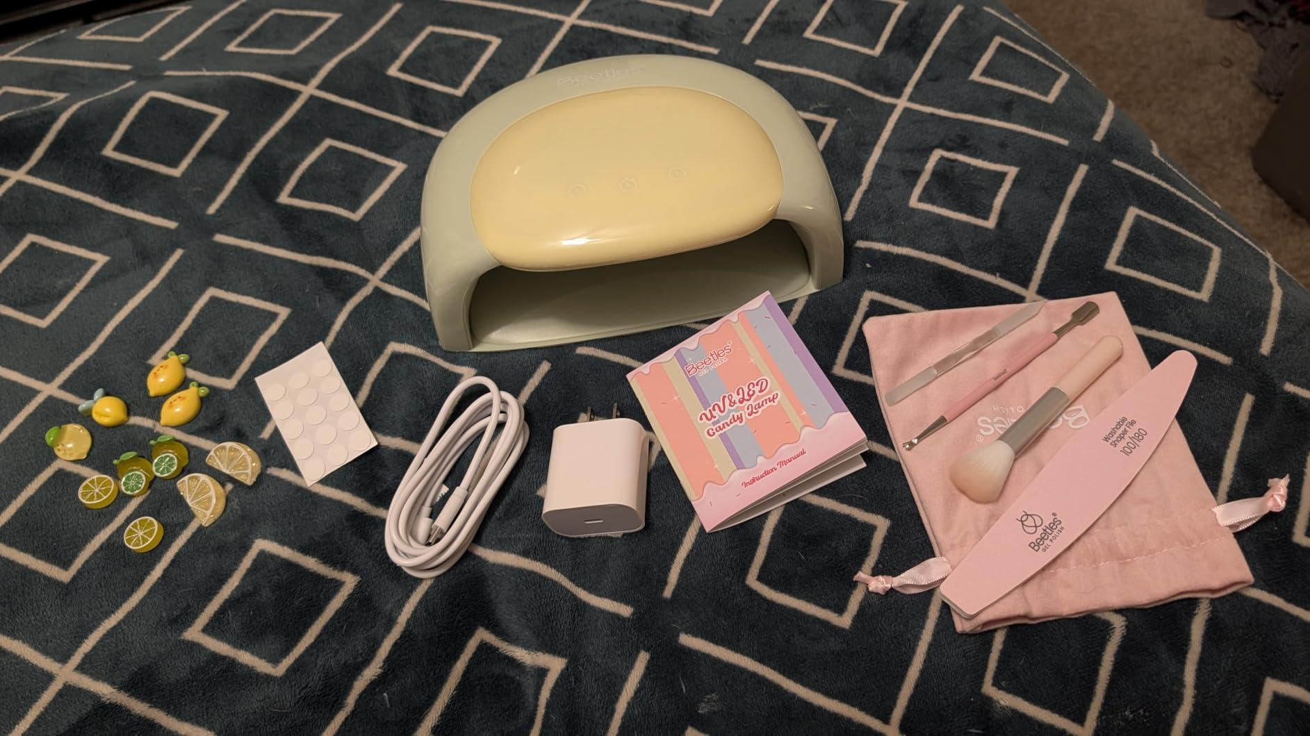 Beetles UV Nail Lamp with 3 Timer Smart Sensor UV Light for Gel Nails Pink customer photo 2