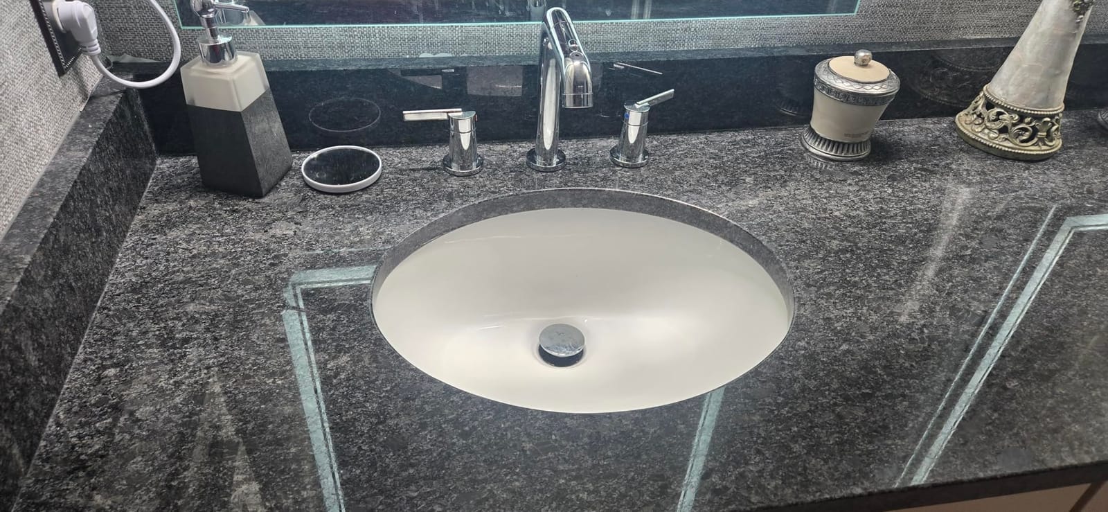 KENES Brushed Nickel Pull Down Widespread Bathroom Faucet 3 Hole 2 Handle customer photo 1