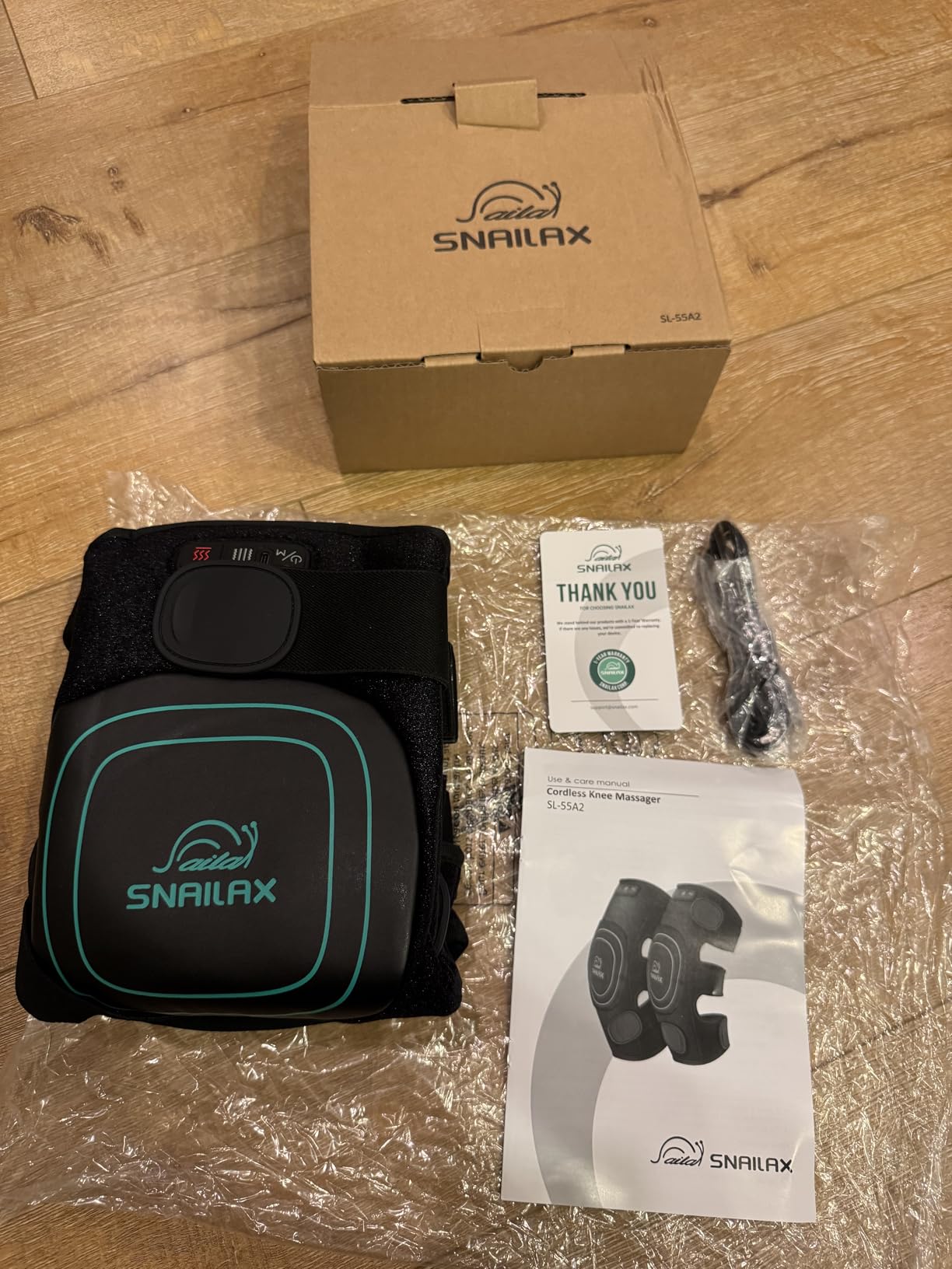 Snailax Cordless Knee Massager with Heat, Red Light & Vibration Knee Wrap customer photo 1