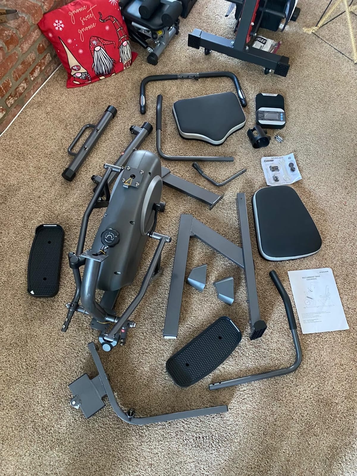 VANSWE Recumbent Elliptical Cross Trainer with Arm Exerciser customer photo 1