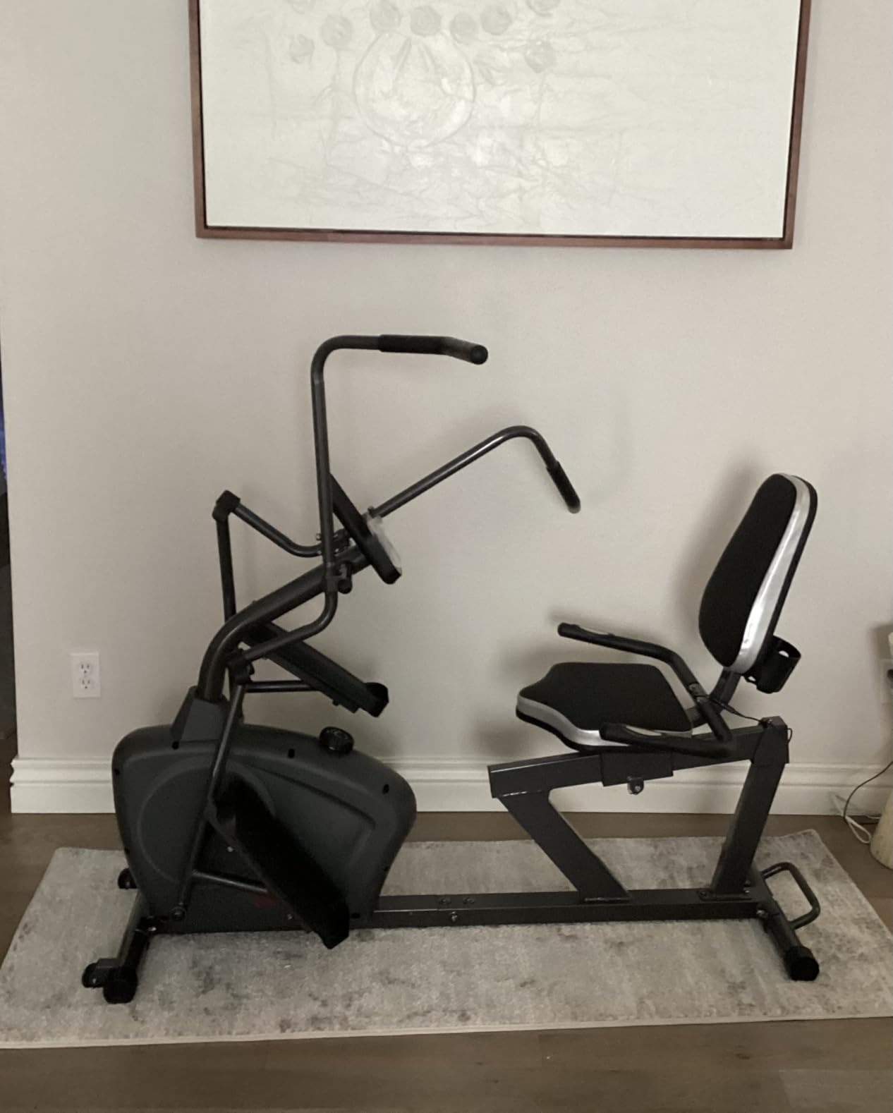VANSWE Recumbent Elliptical Cross Trainer with Arm Exerciser customer photo 2