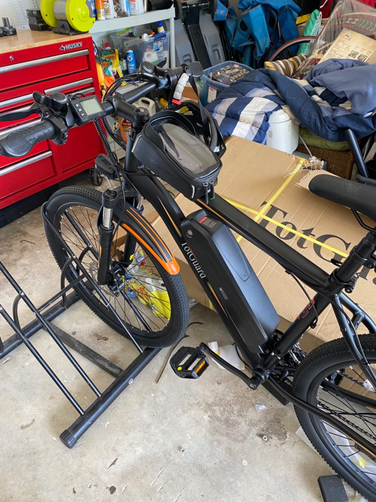 Wooken Electric Bike for Adults with 500W Motor, 27.5'' Ebike with 48V 499WH Removable Battery, Up to 55Miles Electric Mountain Bike, 19.8MPH Adults Electric Bicycle with LCD Display, 21 Speed customer photo 2