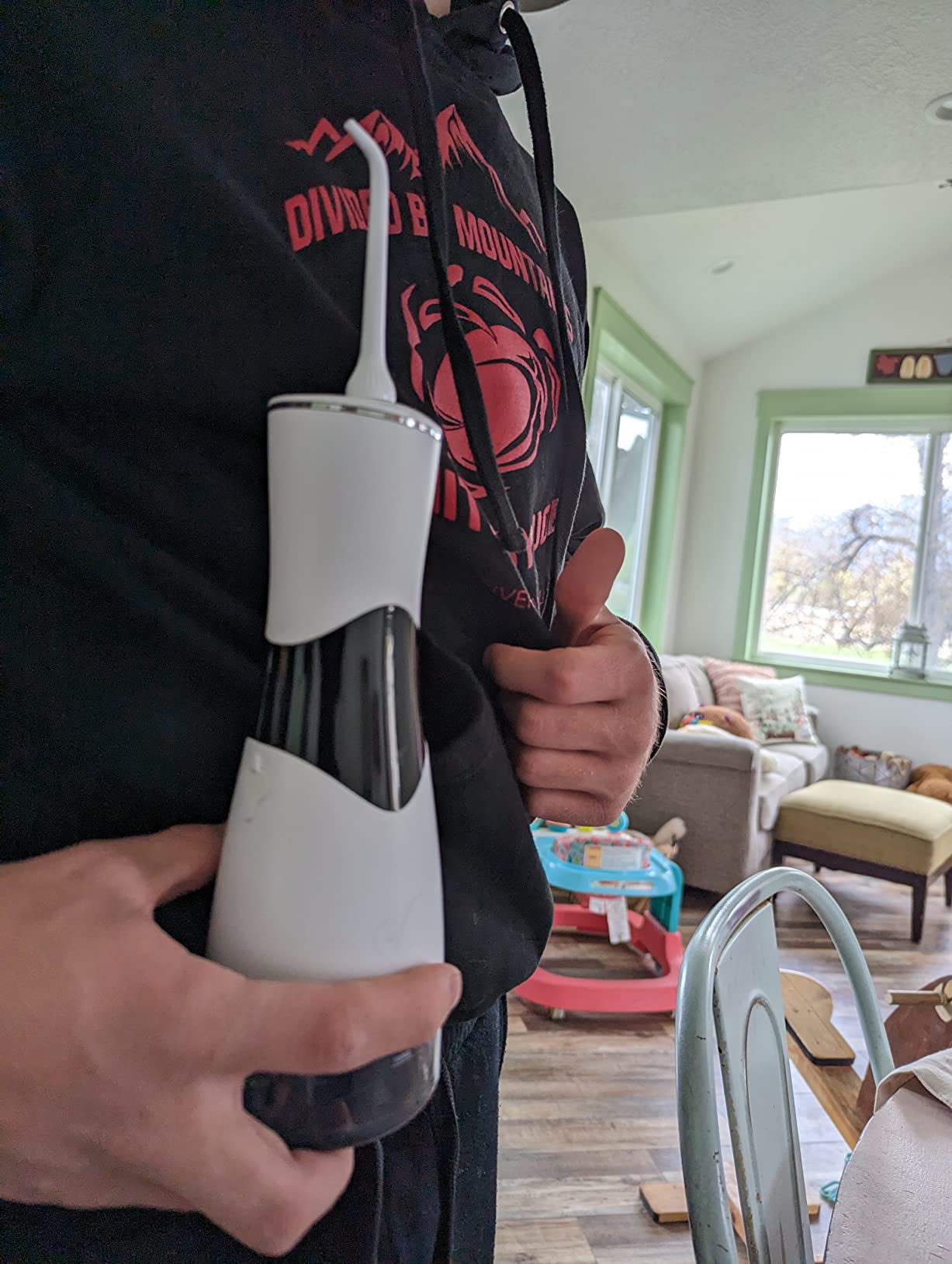 Electric Toothbrush with Water Flosser Combo,Sonic Flossing Toothbrush, Bl customer photo 1