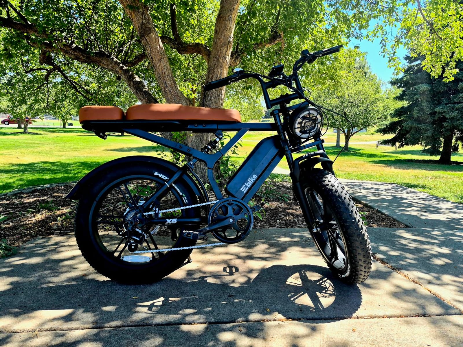 Electric Bike for Adults,48V15Ah Removable Battery Retro Ebike,Suspension customer photo 1