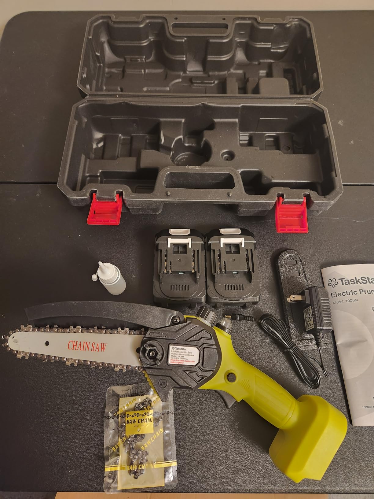 TaskStar 6-In-1 Cordless Pole Saw Hedge Trimmer Combo with Grass Shears customer photo 1
