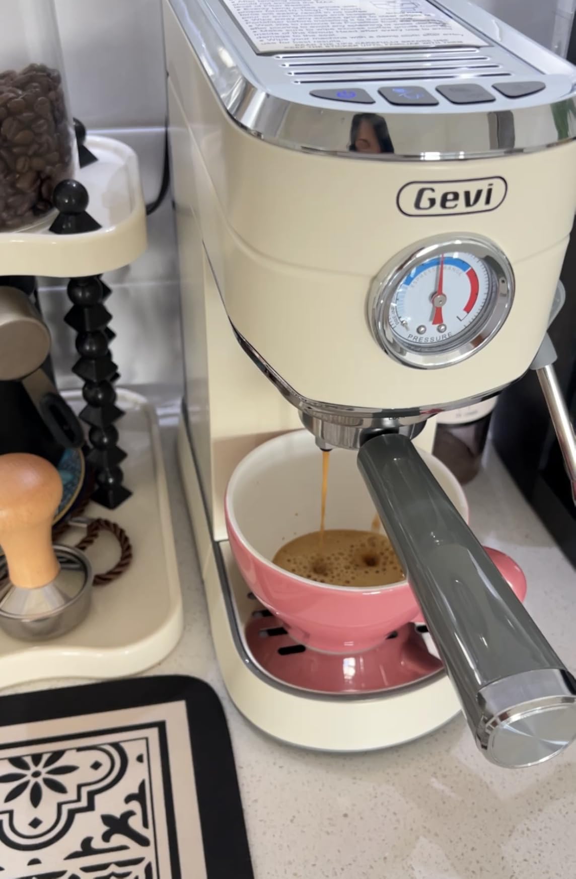 Gevi 20 Bar Espresso Machine with Conical Burr Anti-Static Coffee Grinder customer photo 1