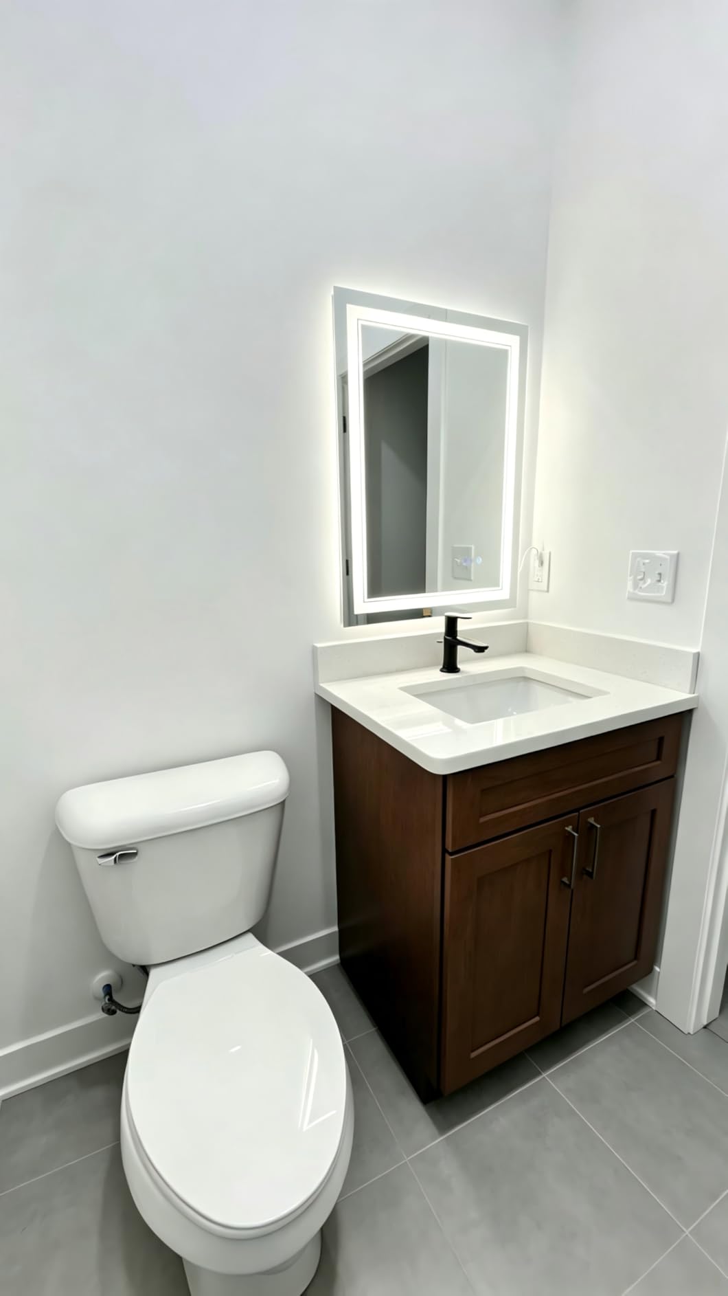 LED Bathroom Mirror, 24x32 Inch Vanity Mirror with Lights customer photo 1
