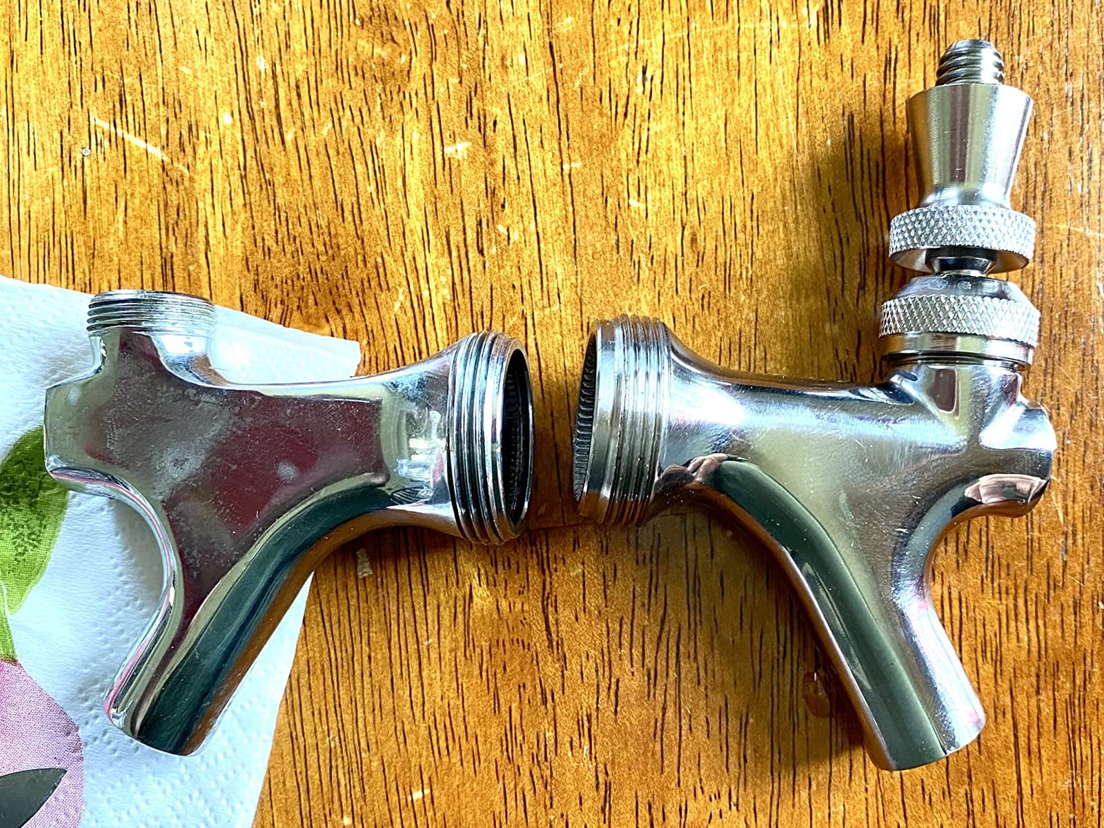 MRbrew Upgraded Draft Keg Tap, All Commercial 304 Stainless Steel, Well-Pouring, Fits American Beer Shanks and Towers (Pack of 2) customer photo 1