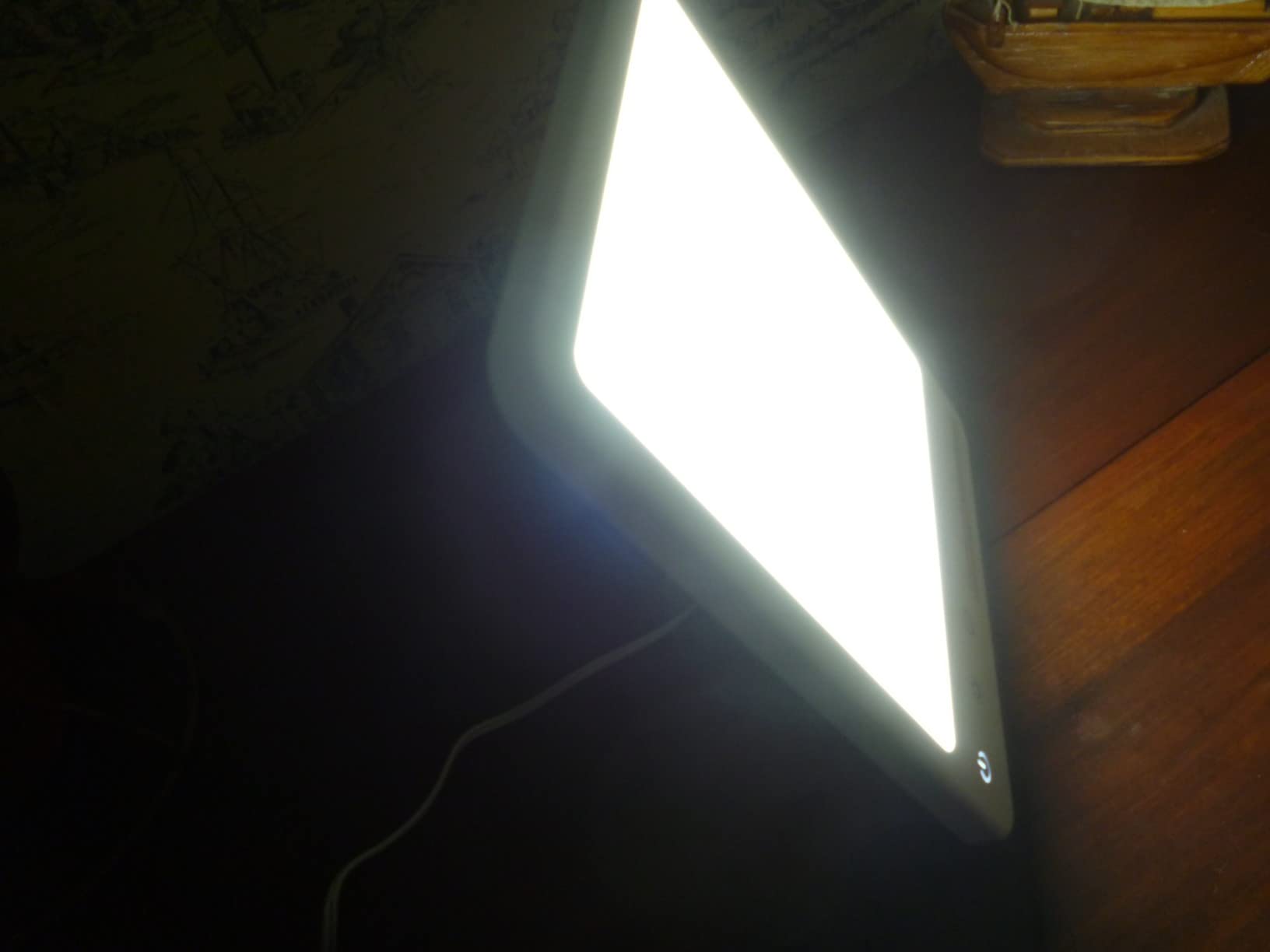 LASTAR 10000 Lux Full Spectrum Sun Lamp, UV-Free Natural Daylight Lamp for Home Office, 4 Color Temperatures (3000K-6500K), 5 Brightness Levels, 4 Timer Settings, Desk or Wall Mount Sunlight Lamp customer photo 2