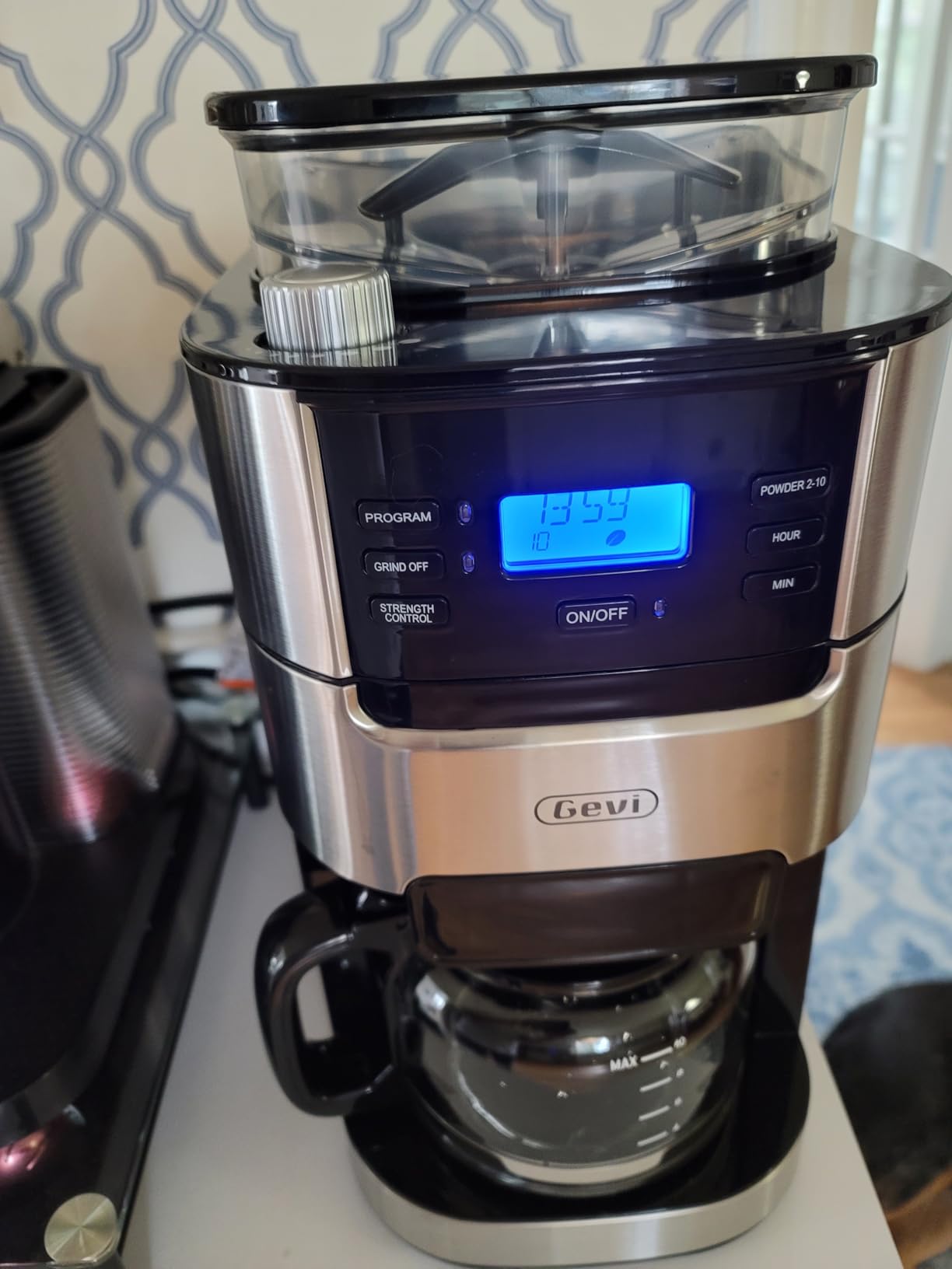 Gevi 10-Cup Grind & Brew Drip Coffee Maker with Built-In Burr Grinder customer photo 2