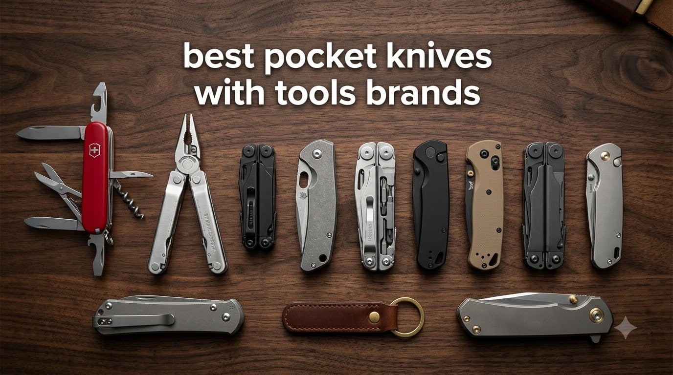 best pocket knives with tools brands
