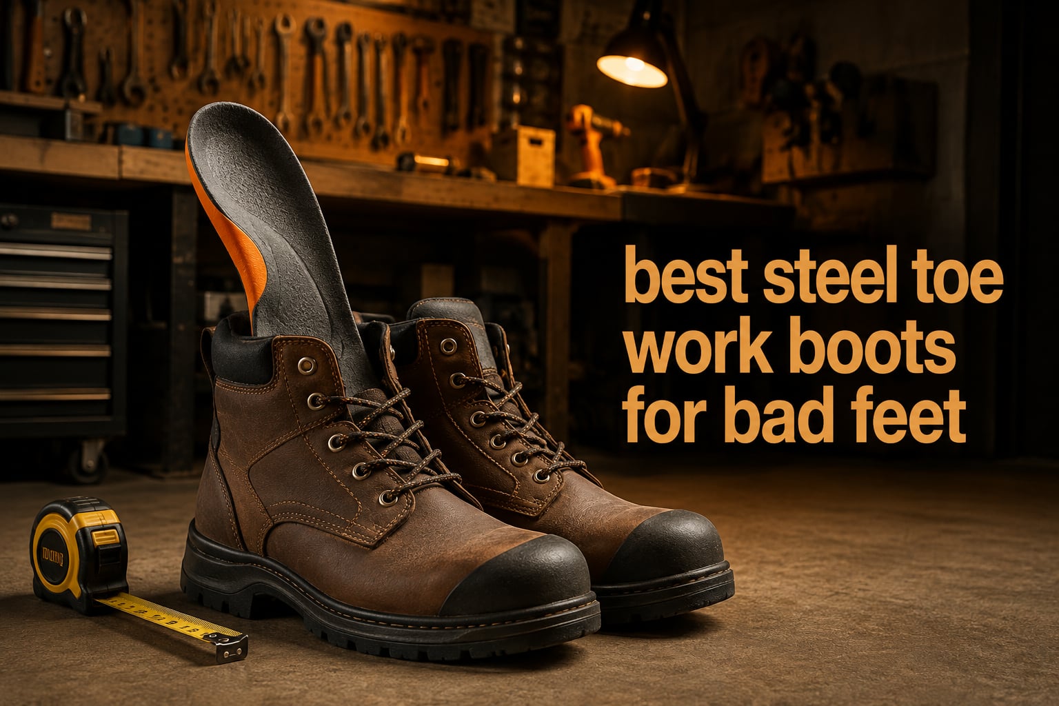 best steel toe work boots for bad feet