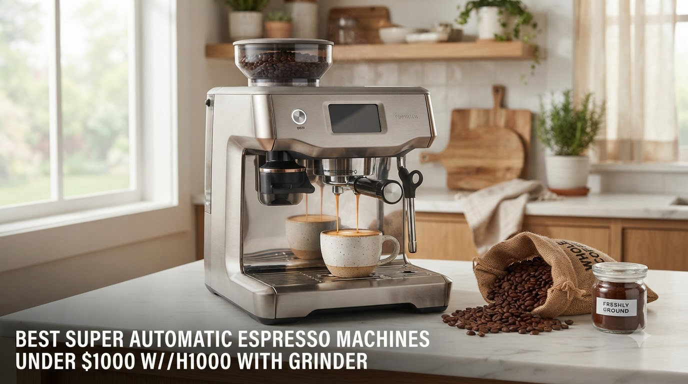 best super automatic espresso machines under $1000 with grinder