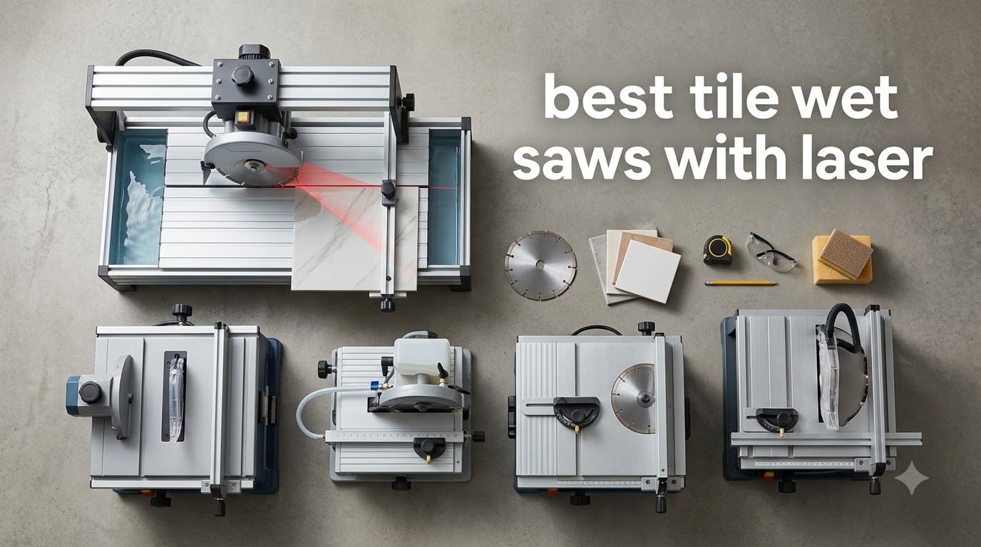 best tile wet saws with laser