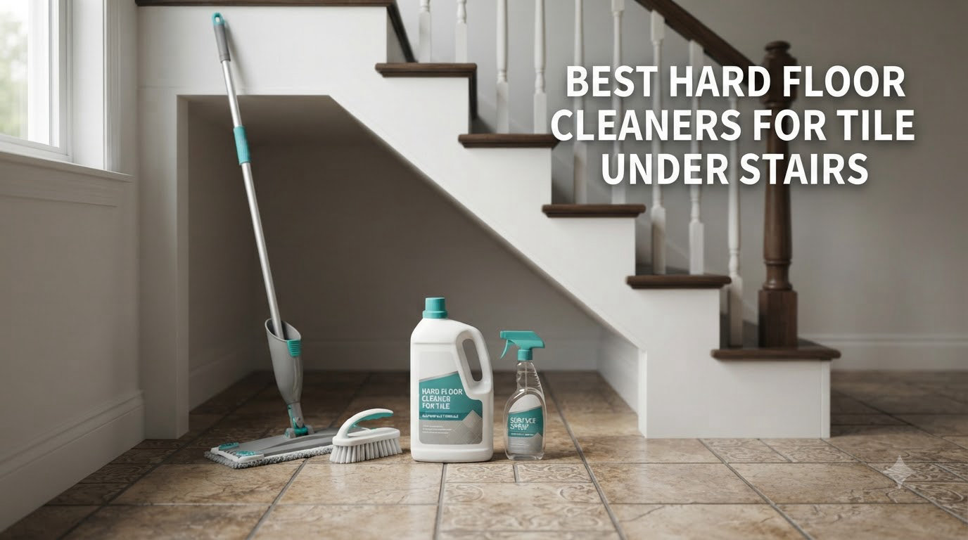best hard floor cleaners for tile under stairs
