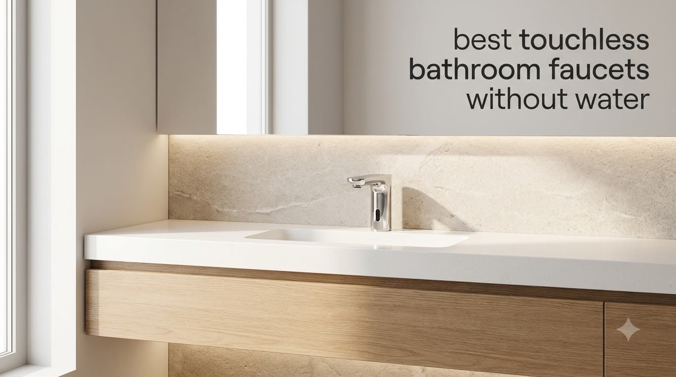 best touchless bathroom faucets without water