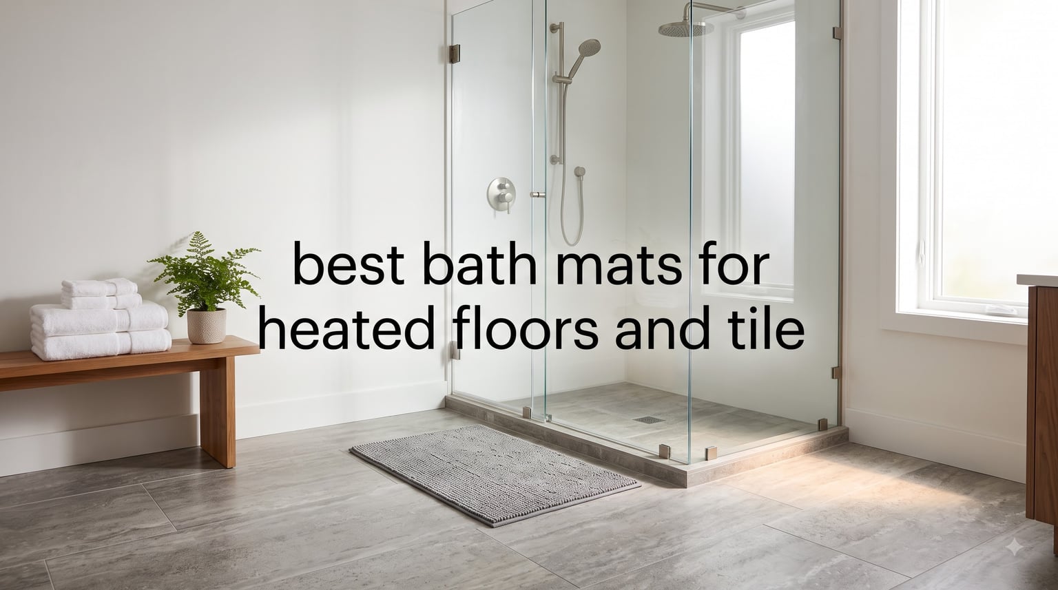 best bath mats for heated floors and tile