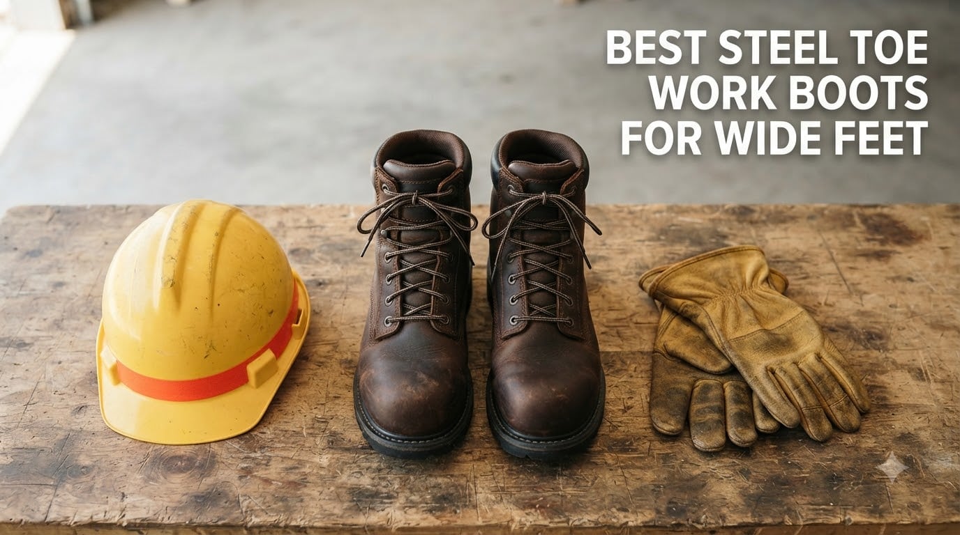 best steel toe work boots for wide feet
