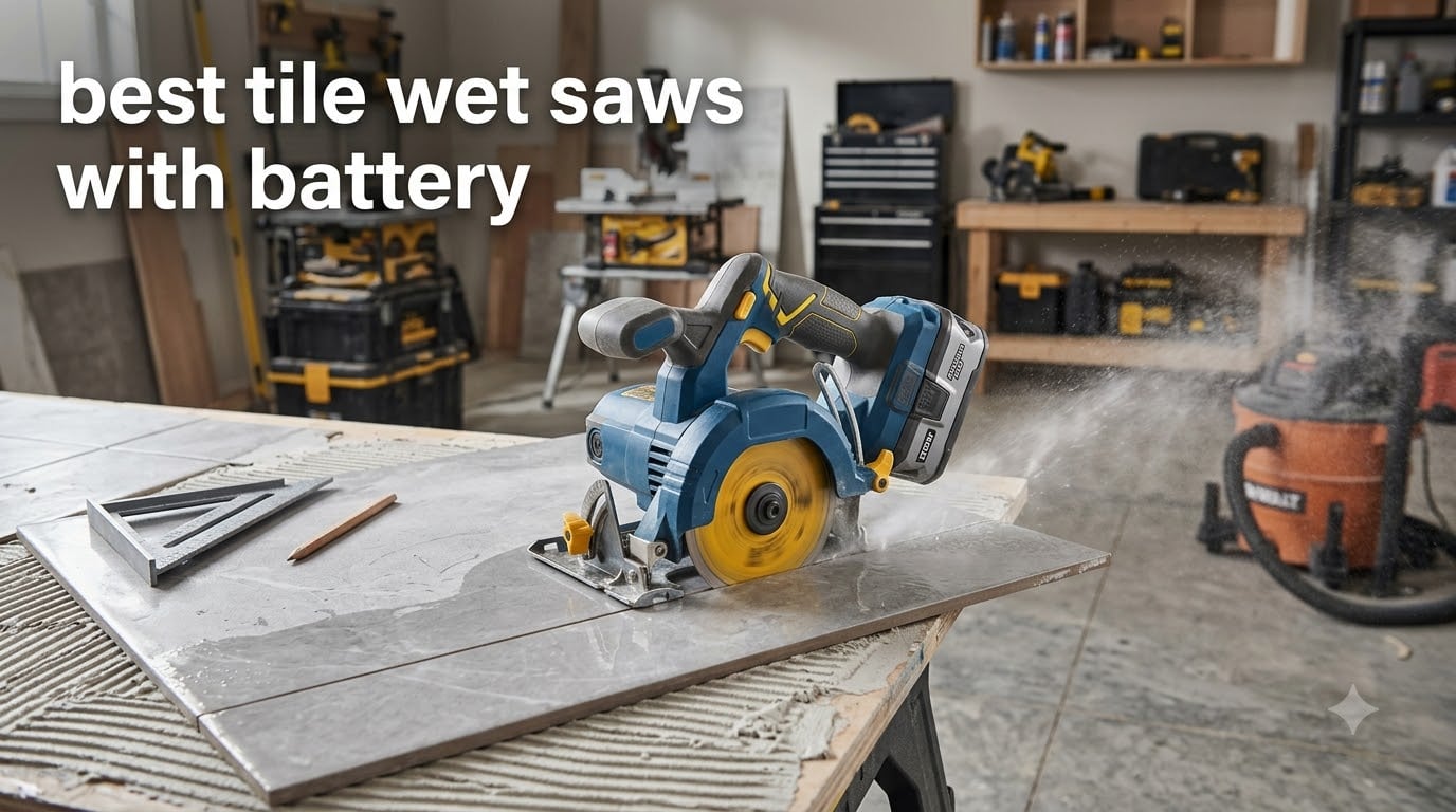 best tile wet saws with battery
