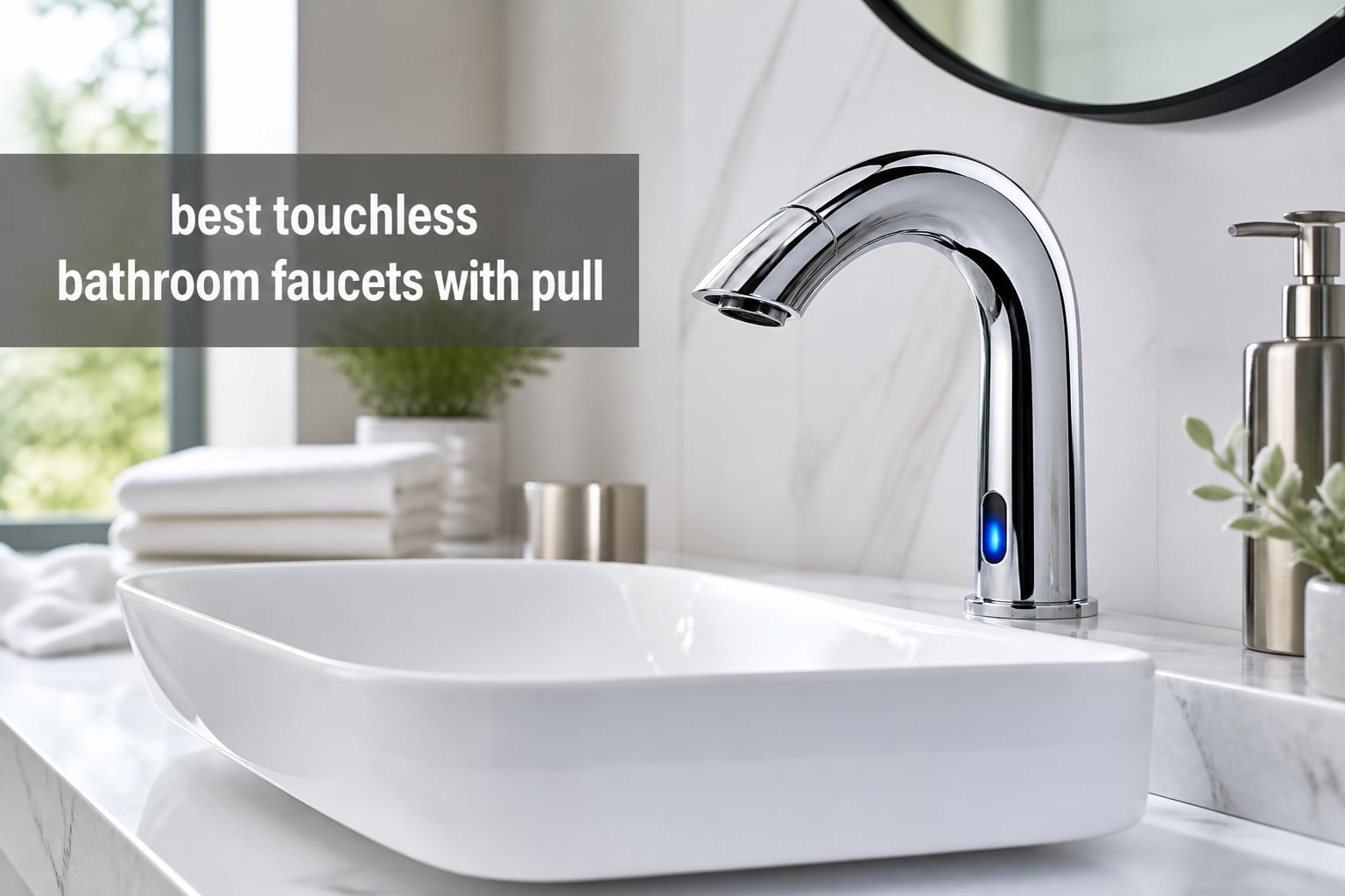 best touchless bathroom faucets with pull