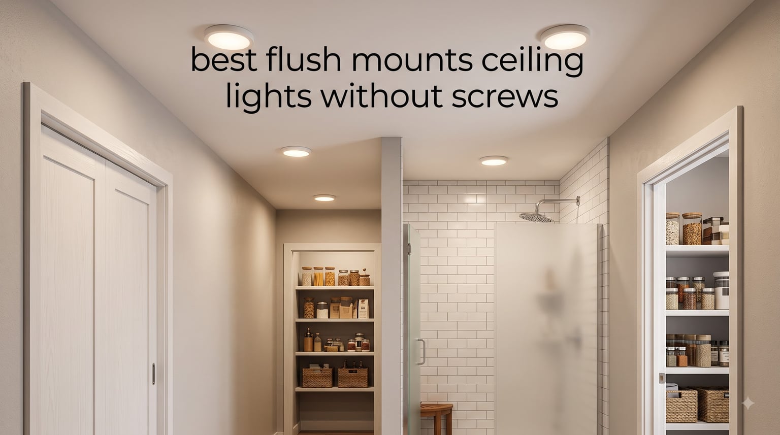 best flush mounts ceiling lights without screws