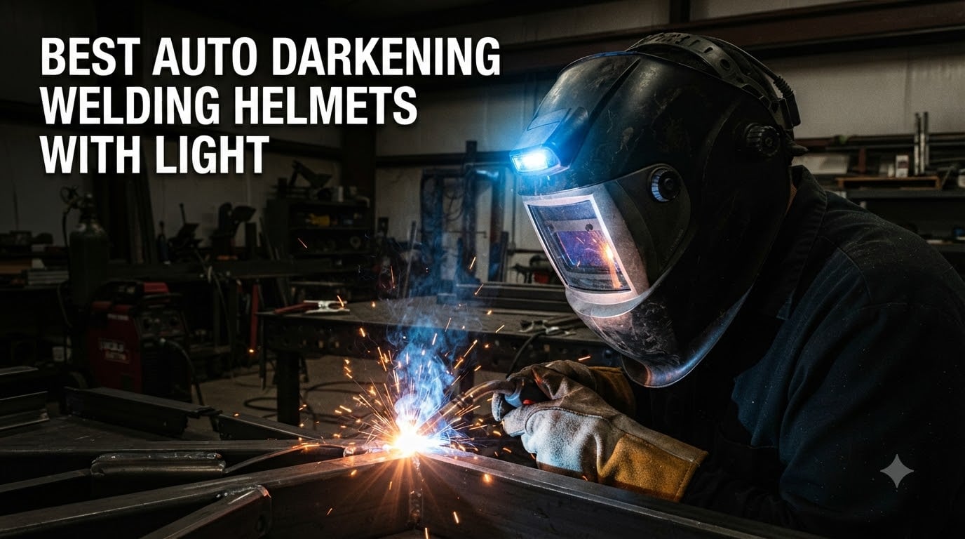 best auto darkening welding helmets with light