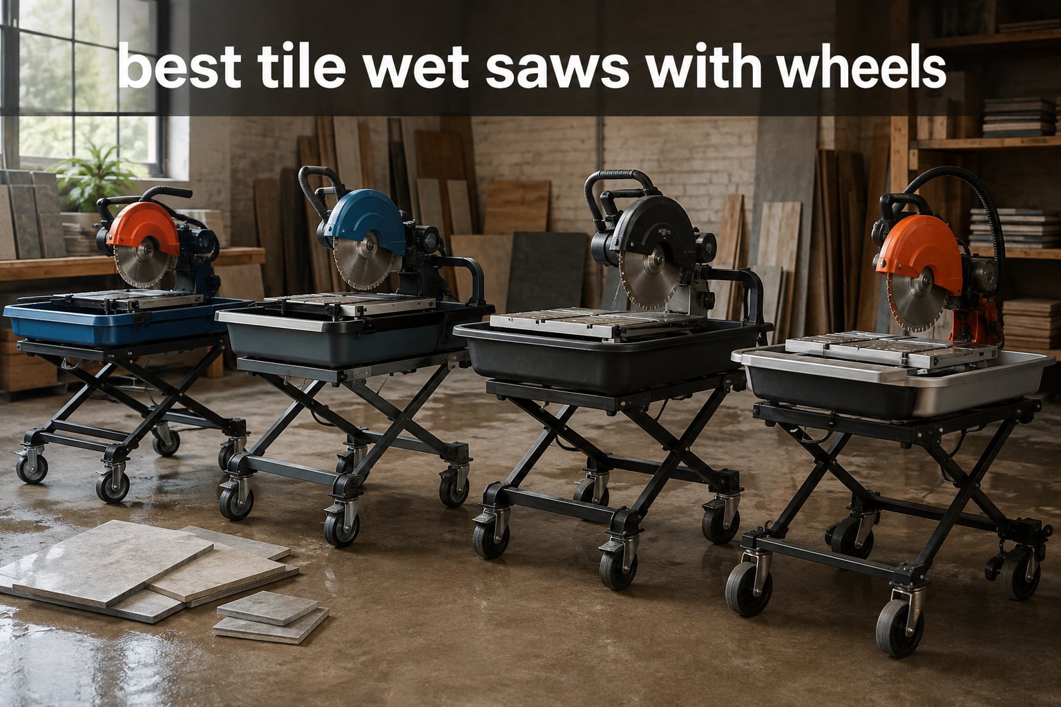 best tile wet saws with wheels