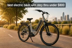 best electric bikes with step thru under $800