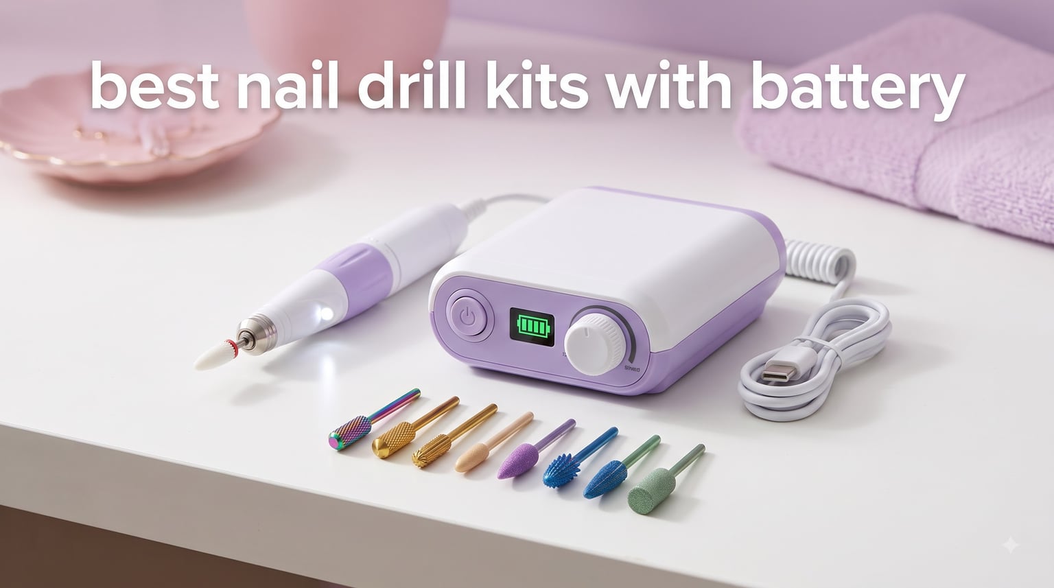best nail drill kits with battery