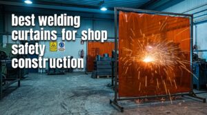 best welding curtains for shop safety for construction