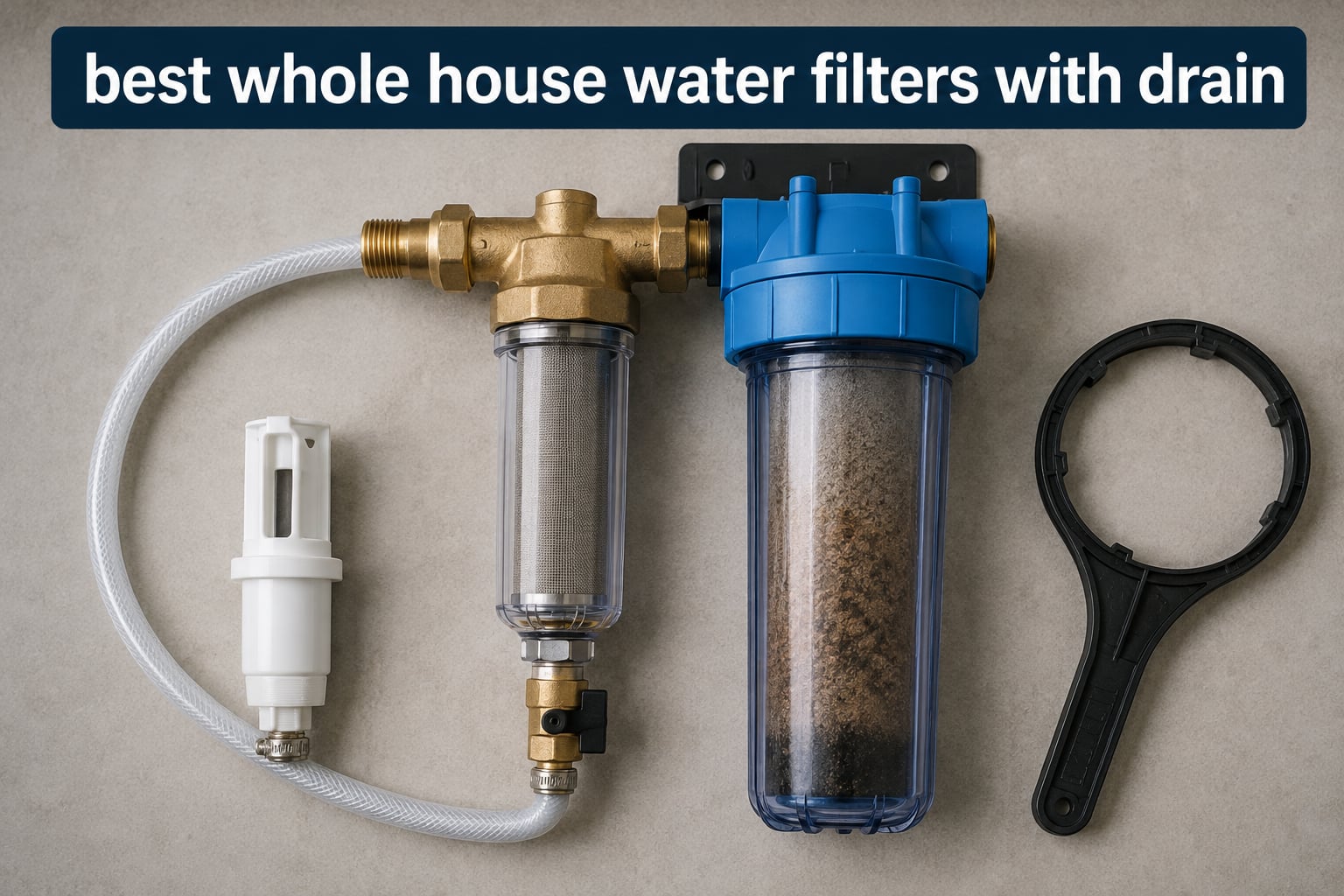 best whole house water filters with drain