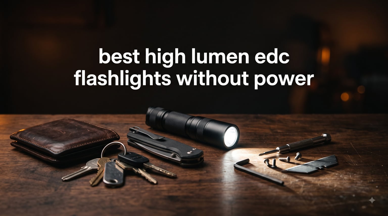 best high lumen edc flashlights without power